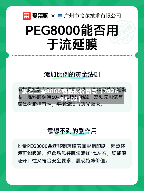 聚乙二醇8000商品报价动态(2026-05-02)-第2张图片