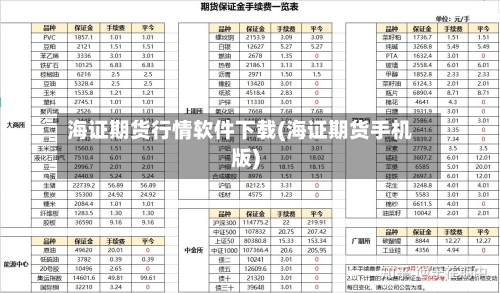 海证期货行情软件下载(海证期货手机版)-第3张图片