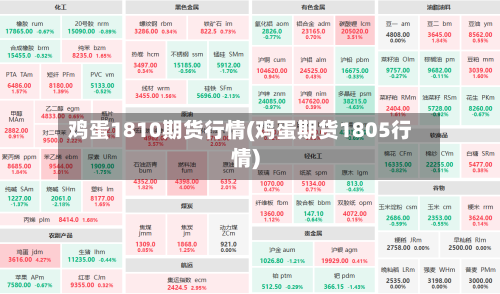 鸡蛋1810期货行情(鸡蛋期货1805行情)
