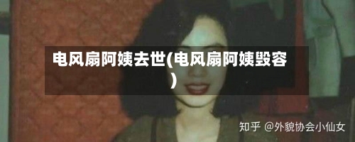 电风扇阿姨去世(电风扇阿姨毁容)-第2张图片
