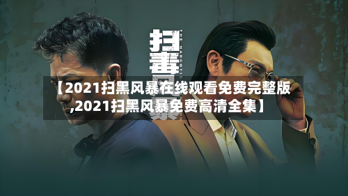 【2021扫黑风暴在线观看免费完整版,2021扫黑风暴免费高清全集】-第3张图片