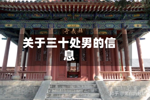 关于三十处男的信息